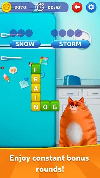 Взломанная Kitty Scramble: Word Game  [МОД Бесконечные деньги] — стабильная версия apk на Андроид screen 3