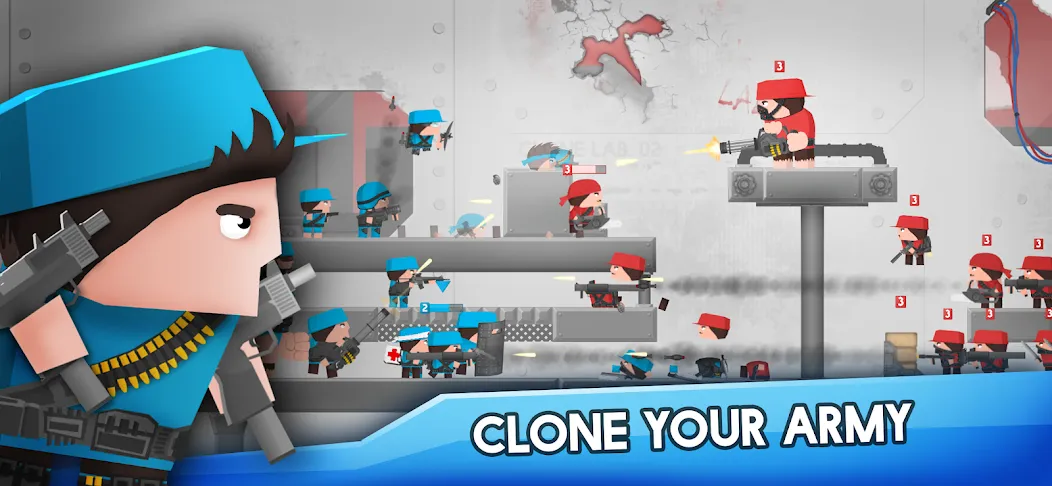 Взлом Clone Armies: Battle Game (Клоун армии)  [МОД Mega Pack] — полная версия apk на Андроид screen 1