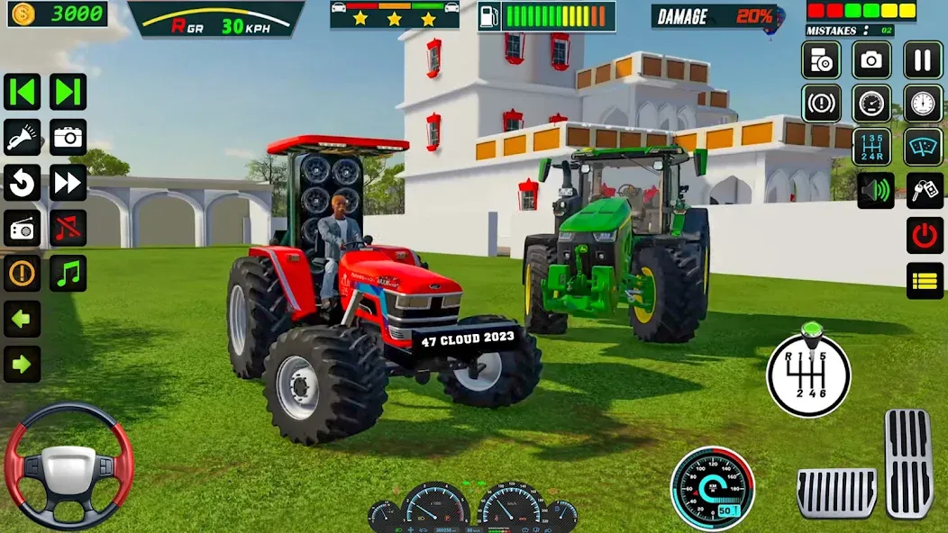 Скачать взломанную US Tractor Farming Games 3d  [МОД Бесконечные деньги] — последняя версия apk на Андроид screen 1