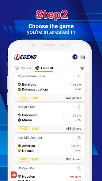 Скачать взлом Legend Fantasy- Fantasy sports (Легенда фэнтези)  [МОД Много монет] — полная версия apk на Андроид screen 3