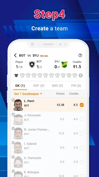 Скачать взлом Legend Fantasy- Fantasy sports (Легенда фэнтези)  [МОД Много монет] — полная версия apk на Андроид screen 5