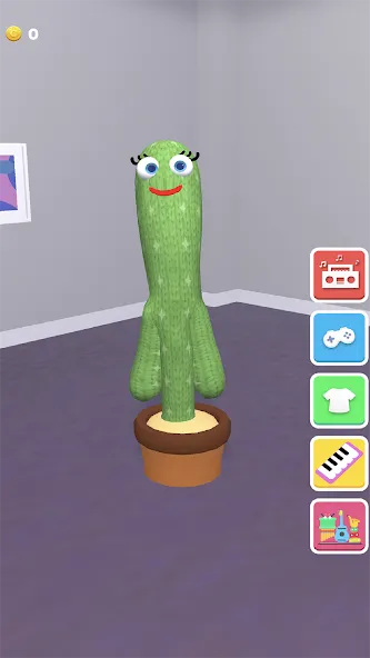 Скачать взлом Talking Cactus (Токинг Кактус)  [МОД Все открыто] — последняя версия apk на Андроид screen 1