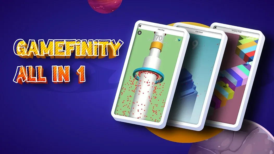 Взлом GameFinity: Arcade Mini games  [МОД Unlimited Money] — последняя версия apk на Андроид screen 1