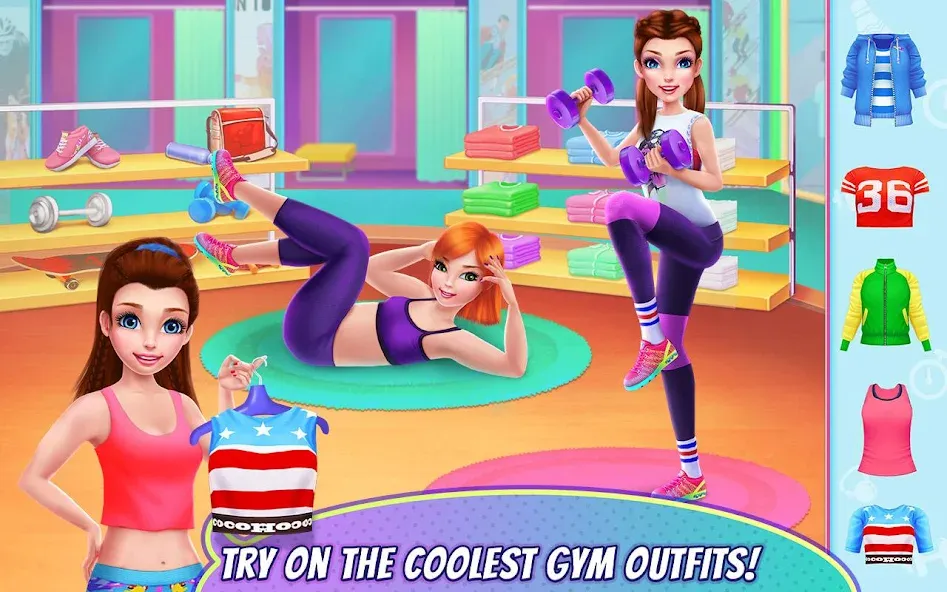 Скачать взлом Fitness Girl — Dance & Play  [МОД Бесконечные деньги] — полная версия apk на Андроид screen 1