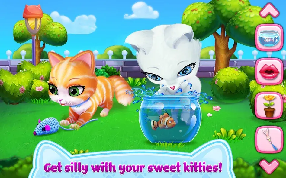 Скачать взломанную Kitty Love — My Fluffy Pet  [МОД Много денег] — последняя версия apk на Андроид screen 2