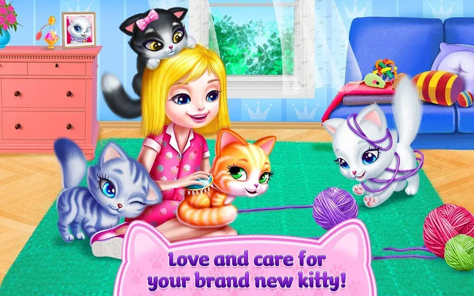 Скачать взломанную Kitty Love — My Fluffy Pet  [МОД Много денег] — последняя версия apk на Андроид screen 5