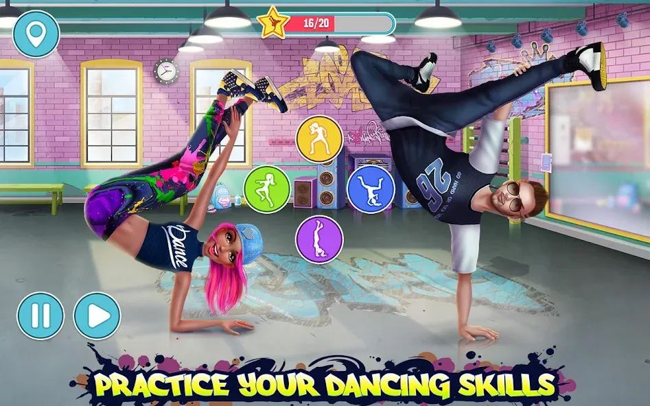 Взломанная Hip Hop Battle — Girls vs Boys  [МОД Все открыто] — последняя версия apk на Андроид screen 3