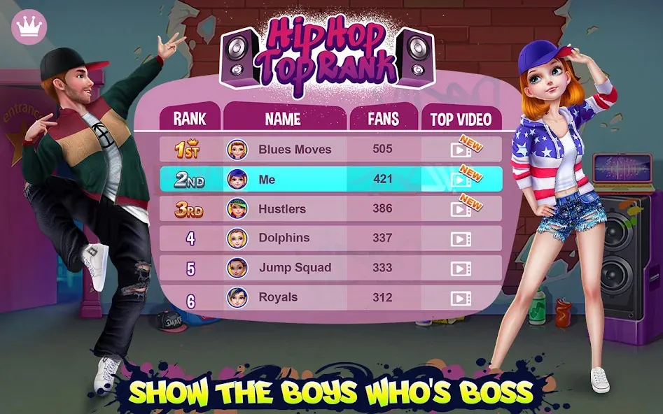 Взломанная Hip Hop Battle — Girls vs Boys  [МОД Все открыто] — последняя версия apk на Андроид screen 5