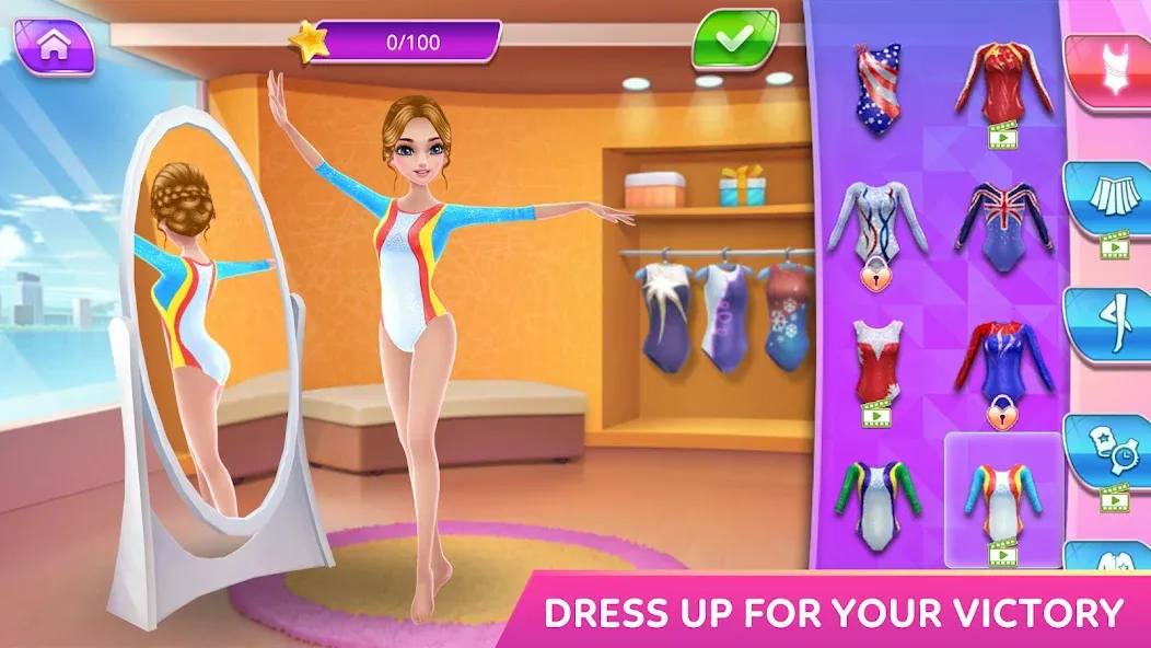 Взлом Gymnastics Superstar Star Girl  [МОД Все открыто] — последняя версия apk на Андроид screen 1