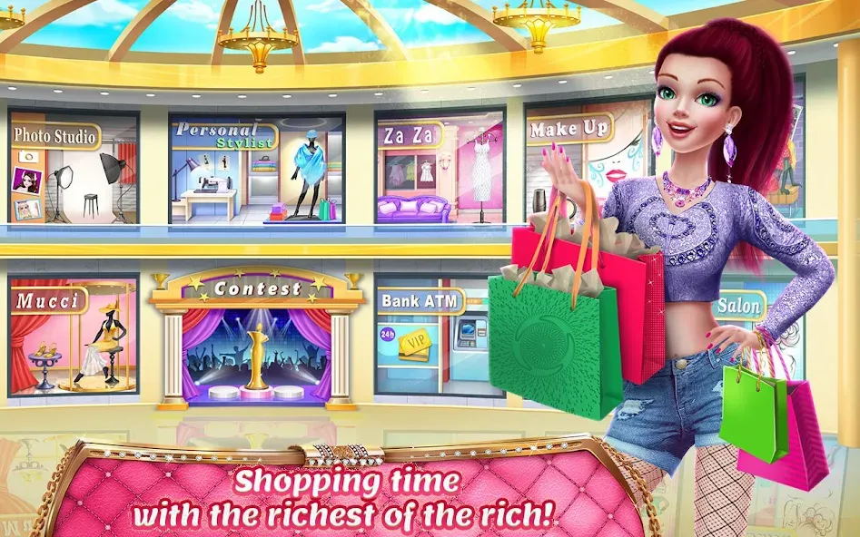 Скачать взломанную Rich Girl Mall — Shopping Game  [МОД Unlocked] — последняя версия apk на Андроид screen 4