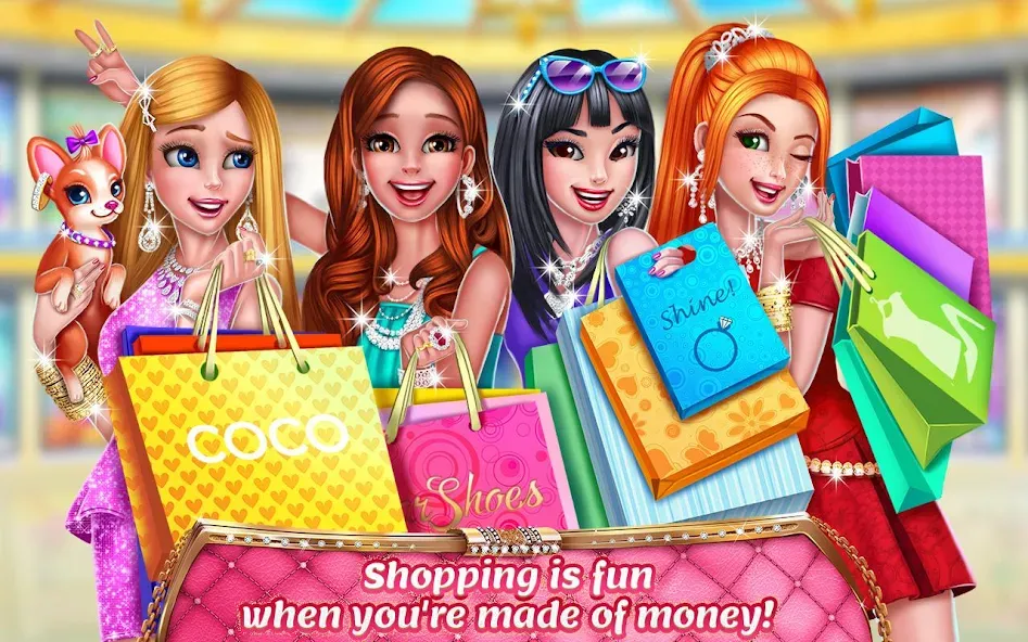 Скачать взломанную Rich Girl Mall — Shopping Game  [МОД Unlocked] — последняя версия apk на Андроид screen 5