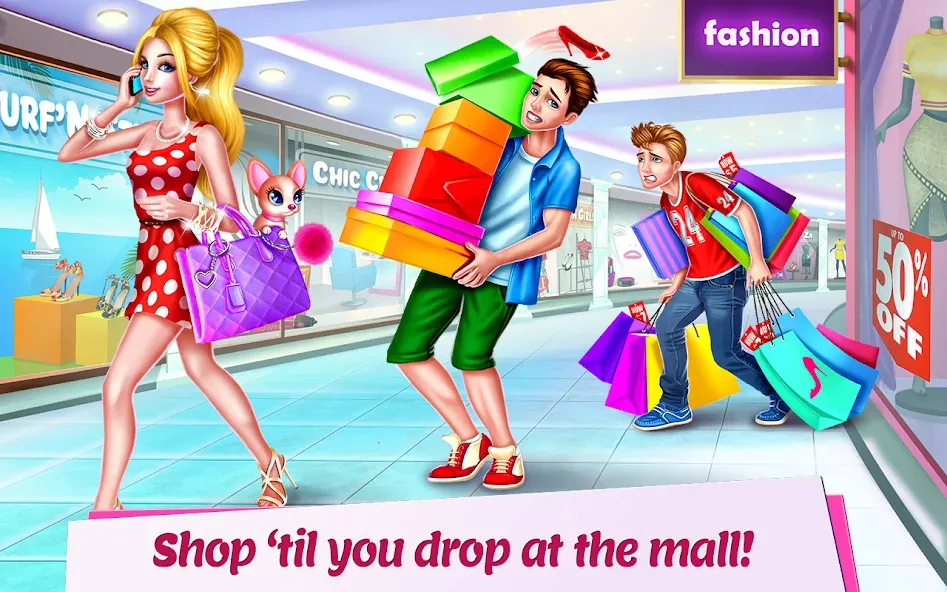 Скачать взлом Shopping Mall Girl: Chic Game  [МОД Много монет] — полная версия apk на Андроид screen 1