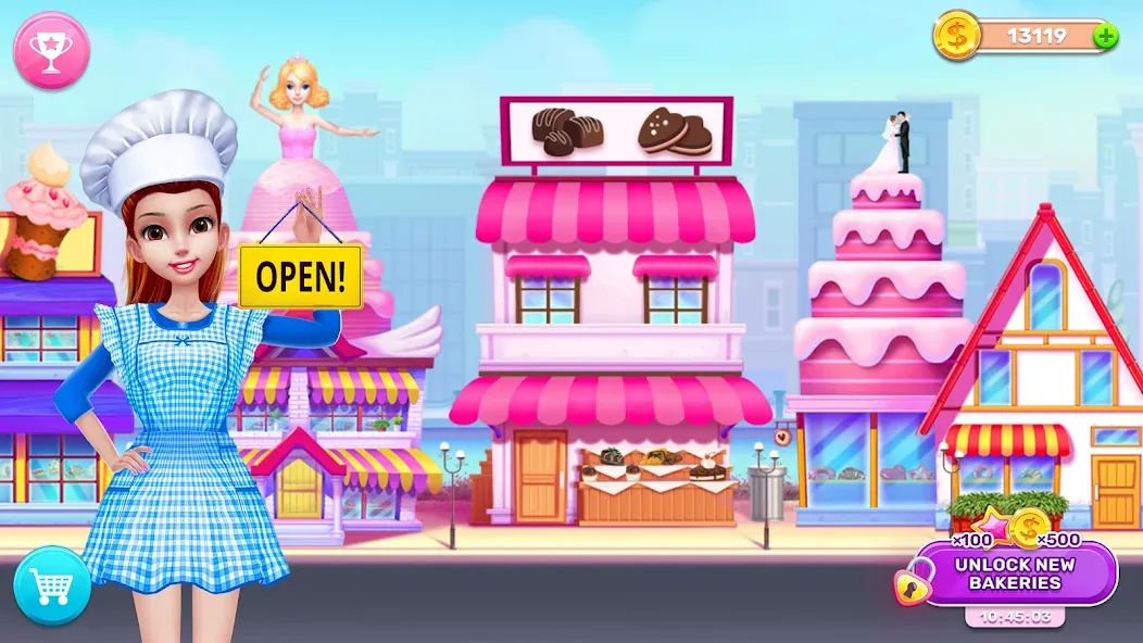 Скачать взломанную My Bakery Empire: Bake a Cake  [МОД Бесконечные деньги] — полная версия apk на Андроид screen 2