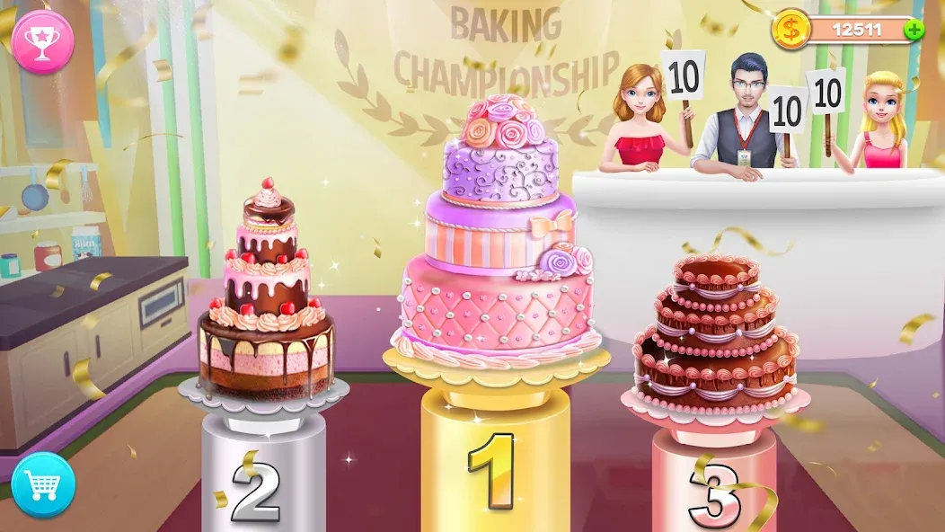 Скачать взломанную My Bakery Empire: Bake a Cake  [МОД Бесконечные деньги] — полная версия apk на Андроид screen 3