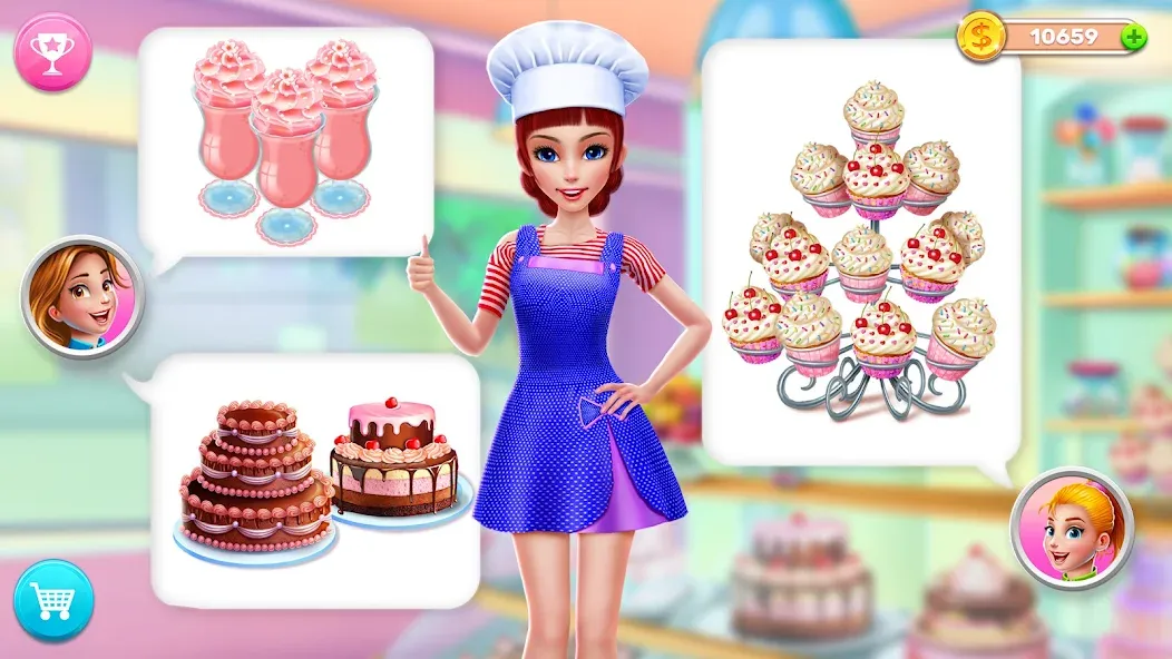 Скачать взломанную My Bakery Empire: Bake a Cake  [МОД Бесконечные деньги] — полная версия apk на Андроид screen 4