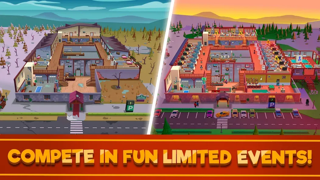 Скачать взлом Hotel Empire Tycoon－Idle Game  [МОД Много монет] — полная версия apk на Андроид screen 3