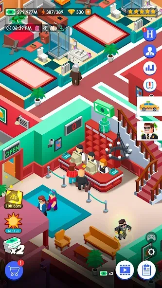 Скачать взлом Hotel Empire Tycoon－Idle Game  [МОД Много монет] — полная версия apk на Андроид screen 5