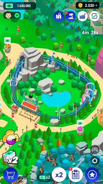 Взлом Idle Theme Park Tycoon (Айдел Тем Парк Тайкун)  [МОД Много монет] — последняя версия apk на Андроид screen 4