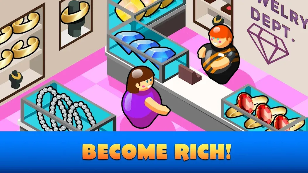 Взломанная Idle Supermarket Tycoon－Shop (Айдл Супермаркет Тайкун)  [МОД Меню] — последняя версия apk на Андроид screen 4