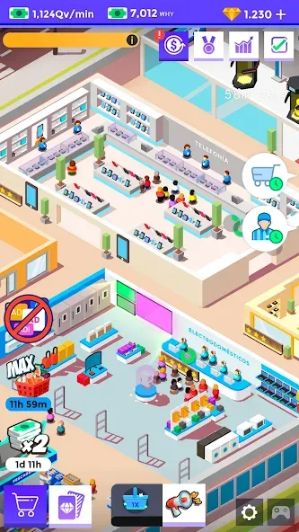 Взломанная Idle Supermarket Tycoon－Shop (Айдл Супермаркет Тайкун)  [МОД Меню] — последняя версия apk на Андроид screen 5