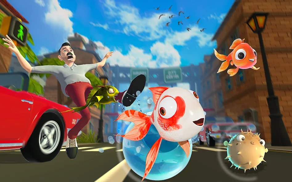 Взлом Piranha Escape Hungry Fish.io  [МОД Бесконечные монеты] — последняя версия apk на Андроид screen 1