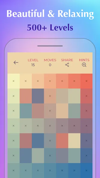 Взломанная Color Puzzle:Offline Hue Games  [МОД Menu] — полная версия apk на Андроид screen 1