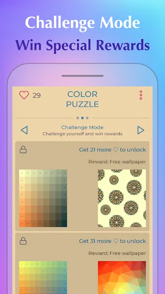 Взломанная Color Puzzle:Offline Hue Games  [МОД Menu] — полная версия apk на Андроид screen 5