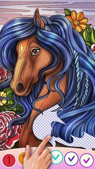 Взломанная Color Swipe Coloring Book game  [МОД Меню] — стабильная версия apk на Андроид screen 5