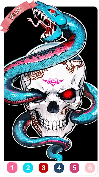 Взломанная Tattoo Coloring games  [МОД Menu] — последняя версия apk на Андроид screen 3