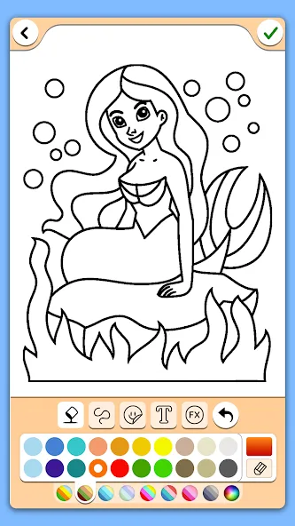 Скачать взломанную Coloring for girls and women  [МОД Menu] — последняя версия apk на Андроид screen 1