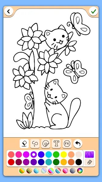 Скачать взломанную Coloring for girls and women  [МОД Menu] — последняя версия apk на Андроид screen 3