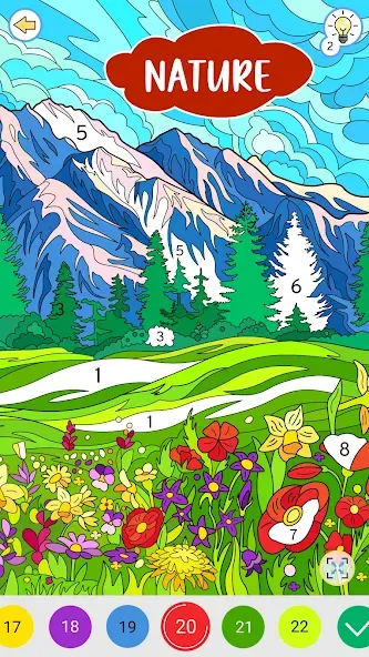 Взлом Color by Number: Coloring Book  [МОД Много монет] — стабильная версия apk на Андроид screen 1