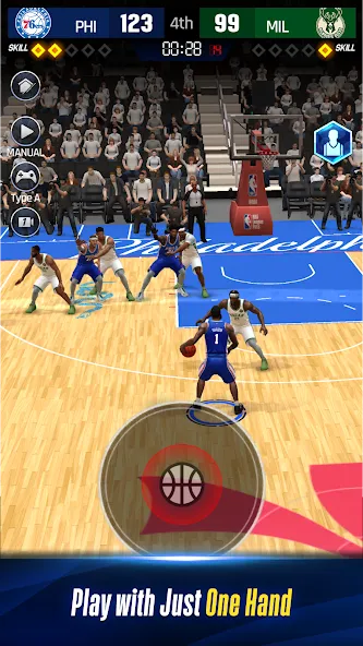 Скачать взломанную NBA NOW 24 (НБА СЕЙЧАС 23)  [МОД Меню] — последняя версия apk на Андроид screen 2