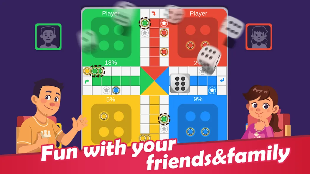 Скачать взломанную Ludo (Людо Лайт)  [МОД Много денег] — полная версия apk на Андроид screen 1