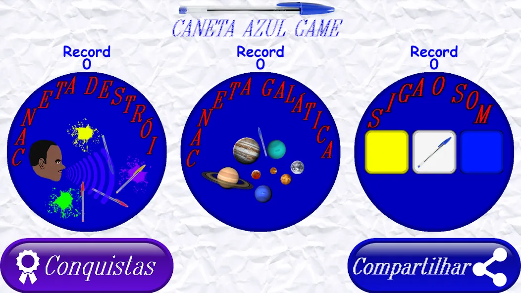 Взломанная Caneta azul (Канета азул)  [МОД Много денег] — стабильная версия apk на Андроид screen 1