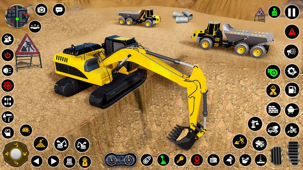 Скачать взломанную Construction Dump Truck Game (Конструкционный симулятор самосвала)  [МОД Меню] — стабильная версия apk на Андроид screen 1