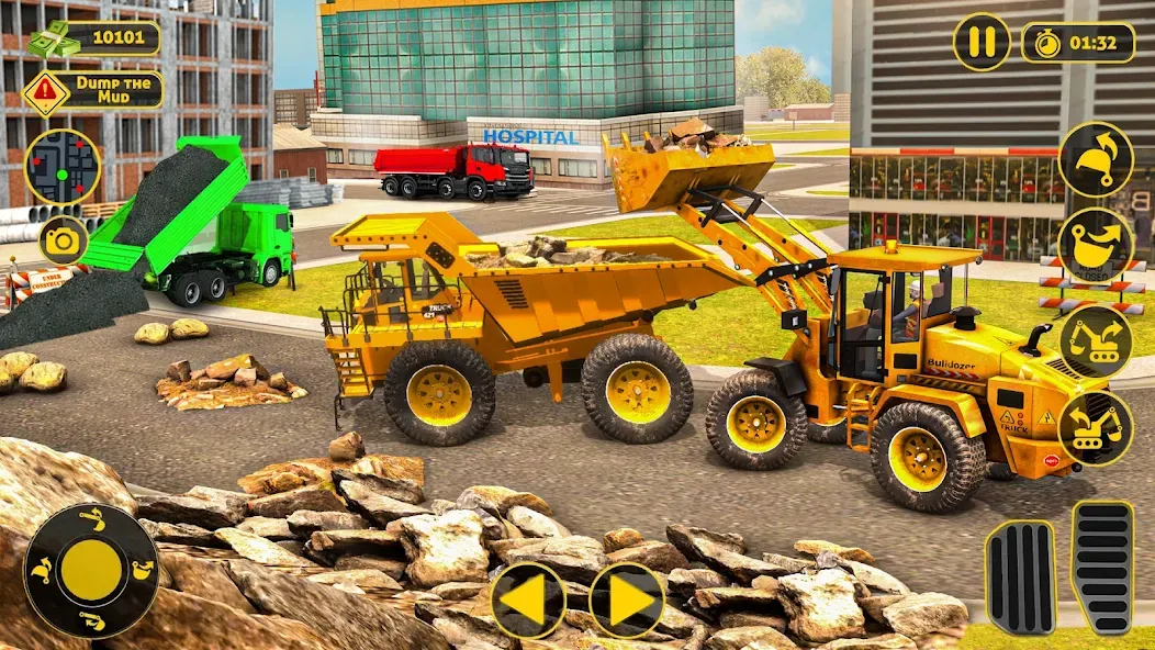 Скачать взломанную Construction Dump Truck Game (Конструкционный симулятор самосвала)  [МОД Меню] — стабильная версия apk на Андроид screen 4