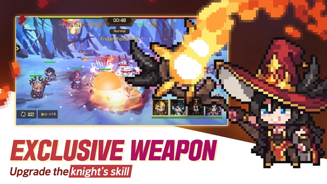 Взломанная Unknown Knights: Anniversary (Анноун Найтс)  [МОД Mega Pack] — последняя версия apk на Андроид screen 3