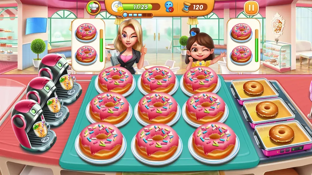 Взлом Cooking City — Cooking Games (Кукинг Сити)  [МОД Много денег] — полная версия apk на Андроид screen 5