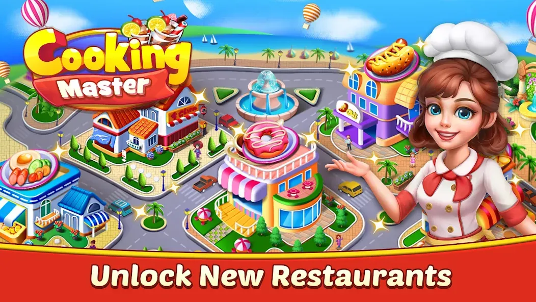 Взлом Cooking Master:Restaurant Game (Кукинг Мастер)  [МОД Все открыто] — последняя версия apk на Андроид screen 1