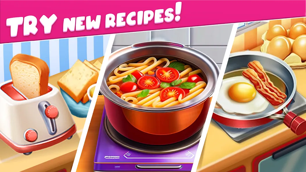 Скачать взломанную Cooking Taste Restaurant Games  [МОД Много денег] — последняя версия apk на Андроид screen 2