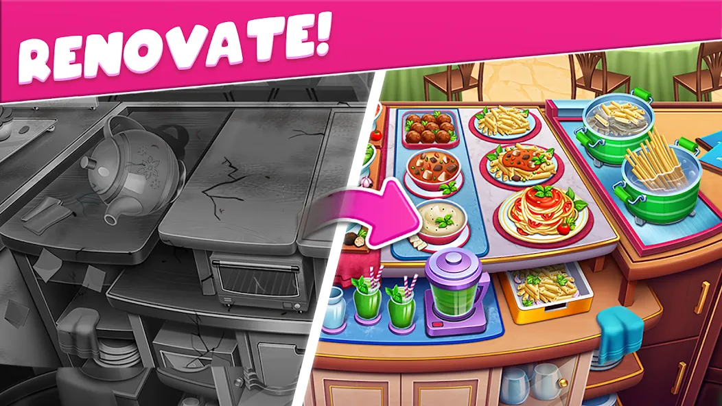 Скачать взломанную Cooking Taste Restaurant Games  [МОД Много денег] — последняя версия apk на Андроид screen 4