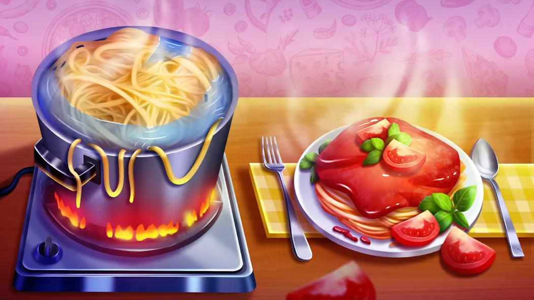 Взломанная Cooking Team: Restaurant Games  [МОД Unlimited Money] — полная версия apk на Андроид screen 1