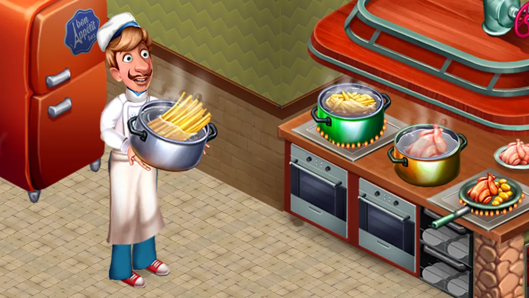 Взломанная Cooking Team: Restaurant Games  [МОД Unlimited Money] — полная версия apk на Андроид screen 2