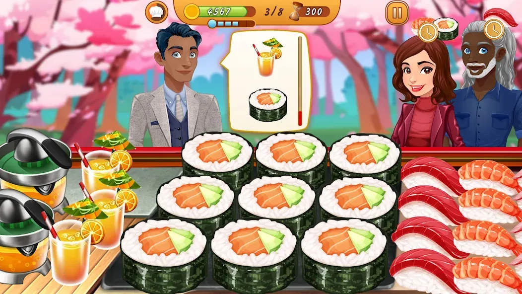 Взломанная Cooking Team: Restaurant Games  [МОД Unlimited Money] — полная версия apk на Андроид screen 3