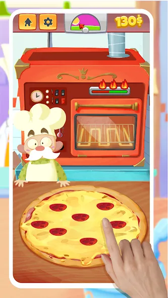 Скачать взломанную Pizza Maker — Cooking Games (Пицца Мейкер)  [МОД Mega Pack] — последняя версия apk на Андроид screen 1