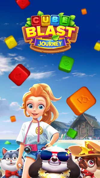 Скачать взломанную Cube Blast Journey: Toon & Toy (Кьюб Бласт Джорни)  [МОД Бесконечные монеты] — последняя версия apk на Андроид screen 1