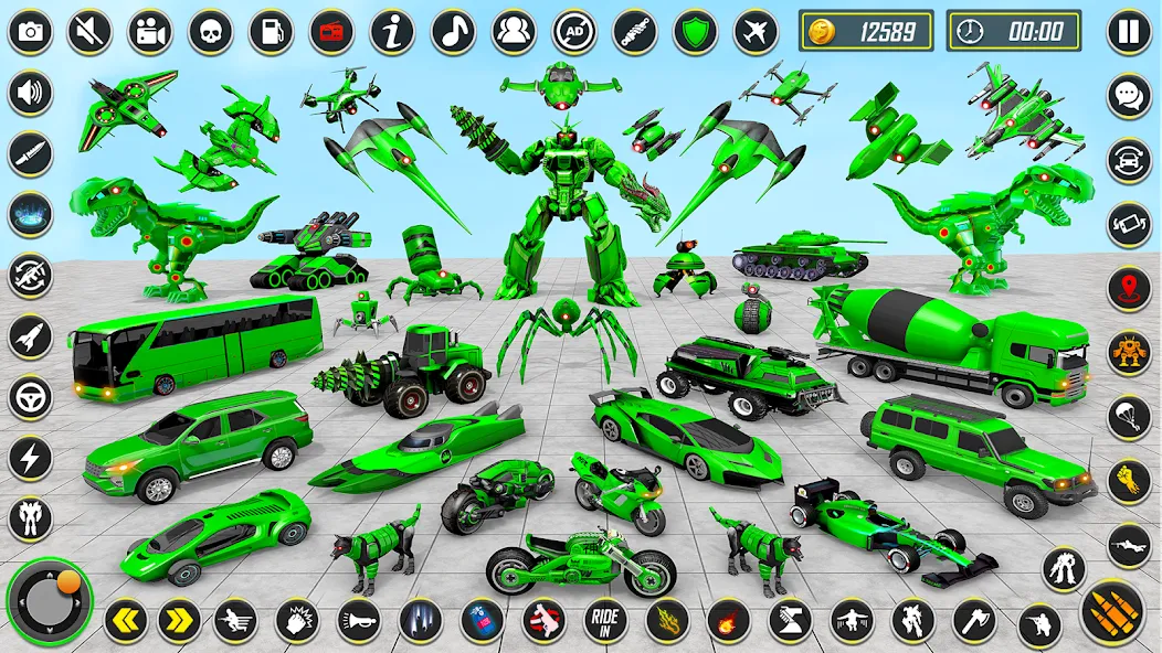 Скачать взлом Dino Robot — Car Robot Games (Дино Робот)  [МОД Меню] — полная версия apk на Андроид screen 1