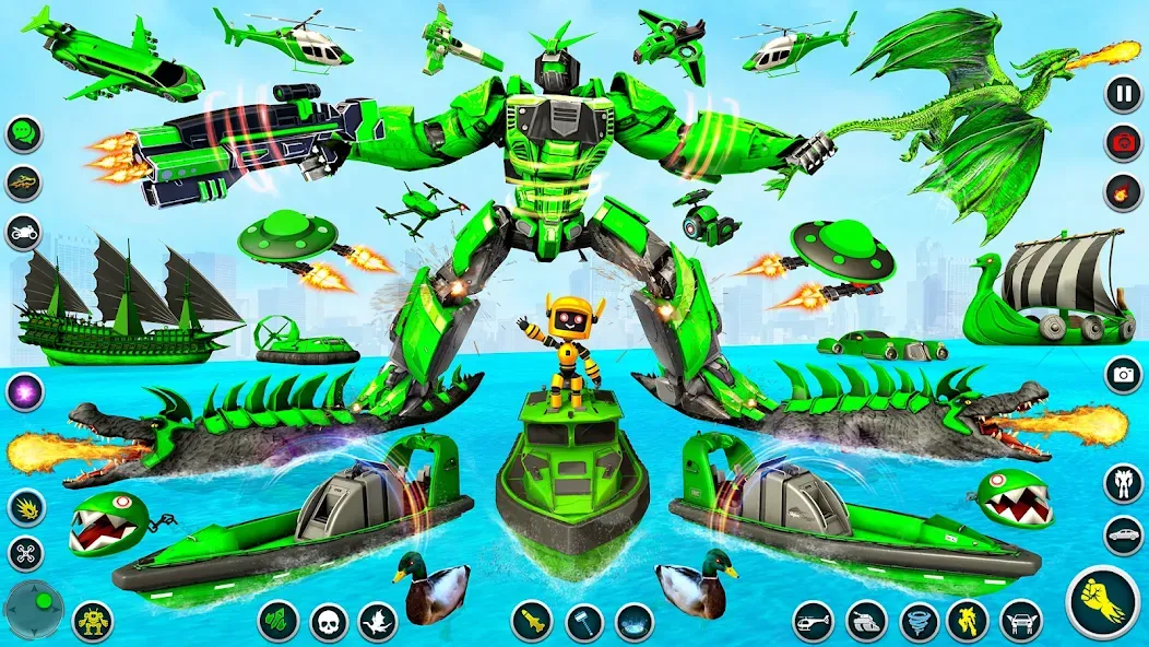 Скачать взлом Dino Robot — Car Robot Games (Дино Робот)  [МОД Меню] — полная версия apk на Андроид screen 2