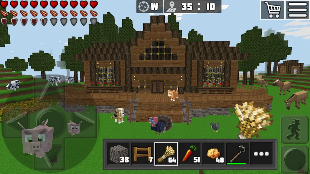 Взломанная World Craft: Block Craftsman  [МОД Много денег] — полная версия apk на Андроид screen 2